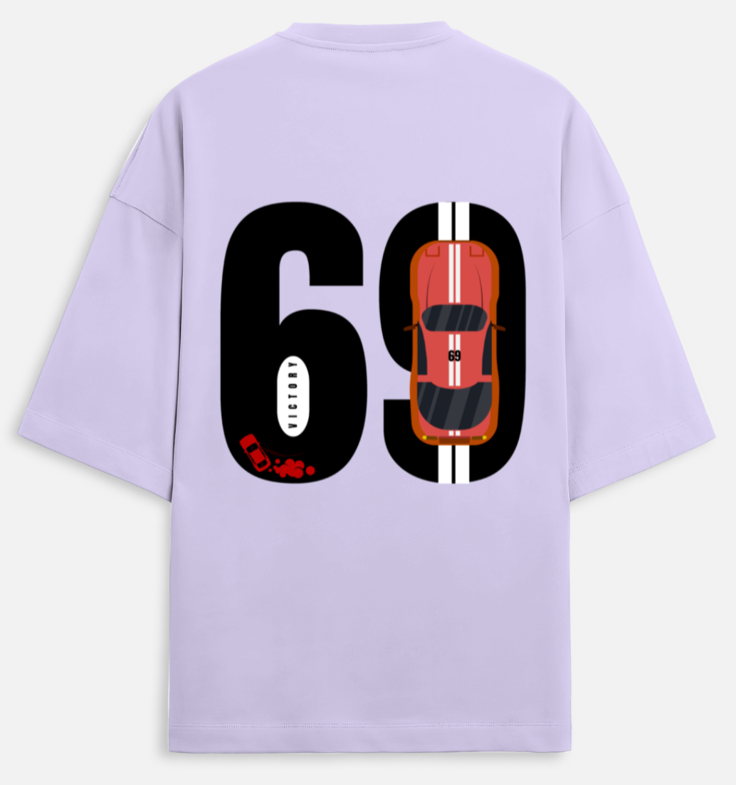 69 Car | Terry Oversized Tee |YR-TRY-D19