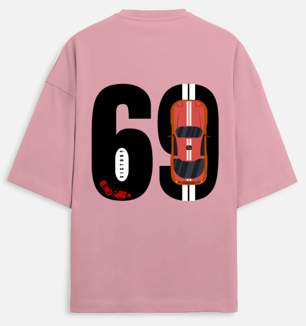 69 Car | Terry Oversized Tee |YR-TRY-D19