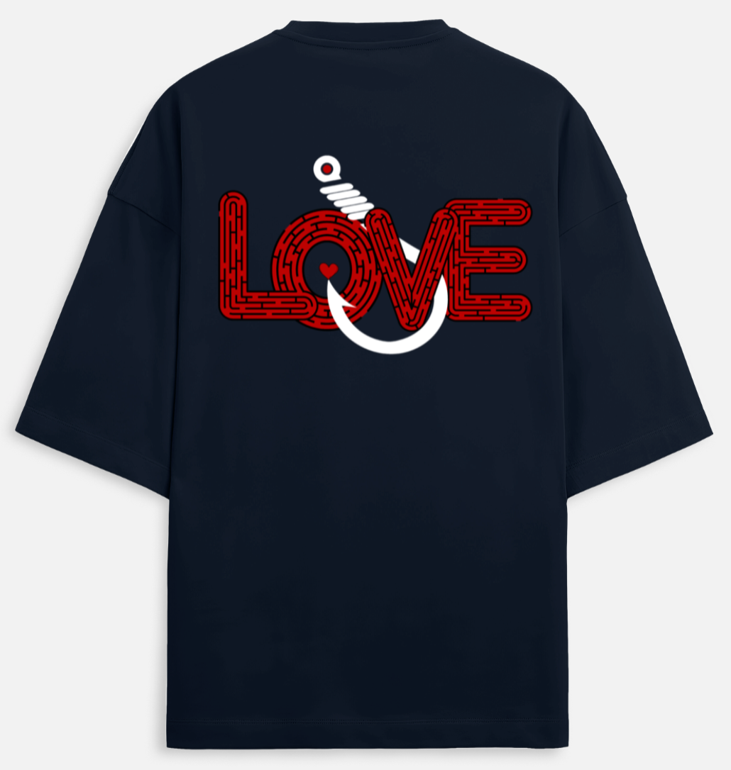 Love Hook| Terry Oversized Tee |YR-TRY-D20