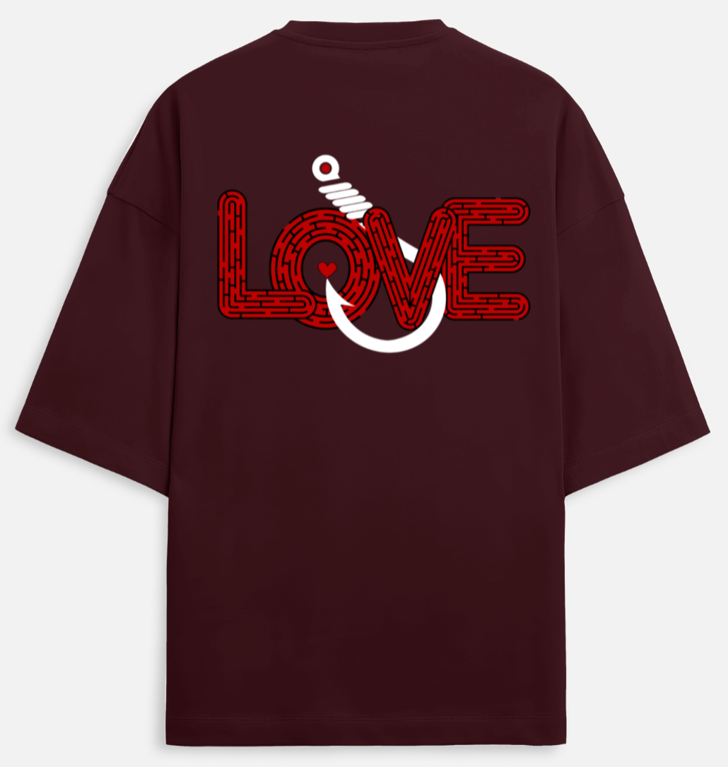 Love Hook| Terry Oversized Tee |YR-TRY-D20