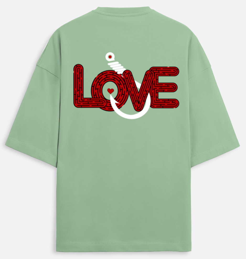 Love Hook| Terry Oversized Tee |YR-TRY-D20