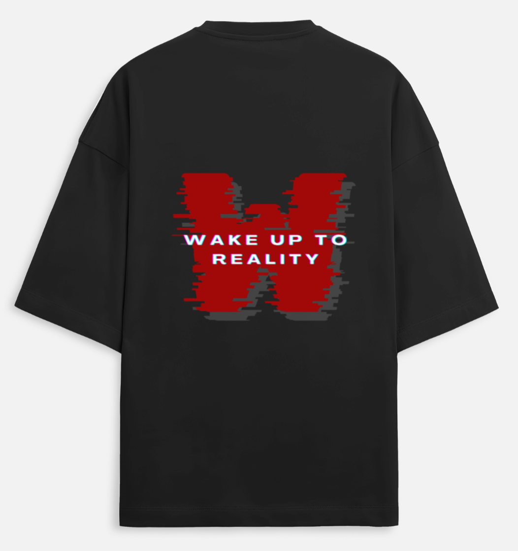 Wake up2 Reality | Terry Oversized Tee |YR-TRY-D22