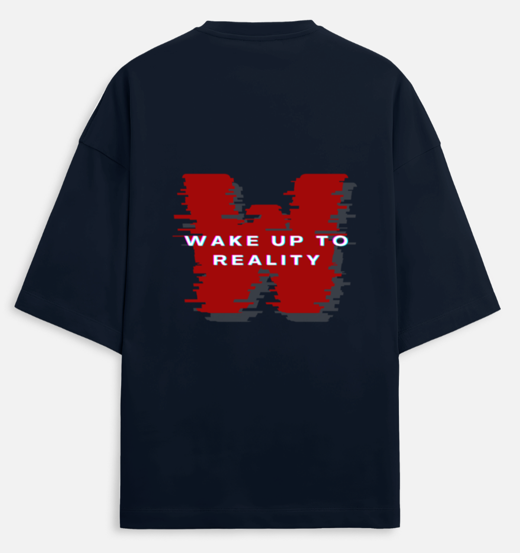Wake up2 Reality | Terry Oversized Tee |YR-TRY-D22