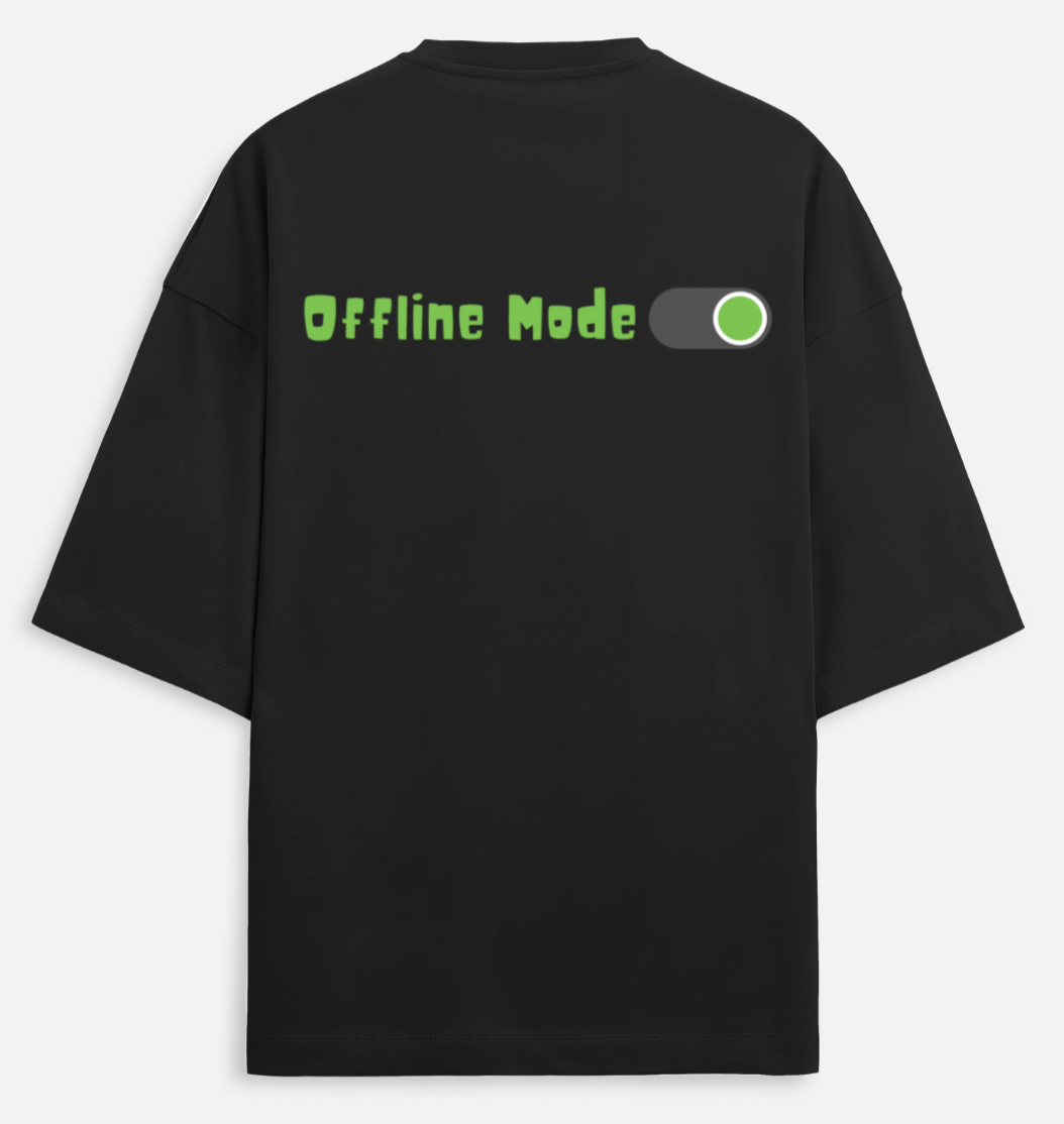 Offline Mode | Terry Oversized Tee |YR-TRY-D31