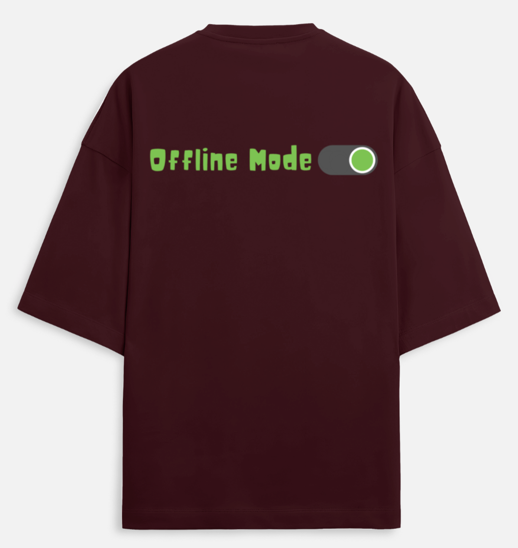 Offline Mode | Terry Oversized Tee |YR-TRY-D31