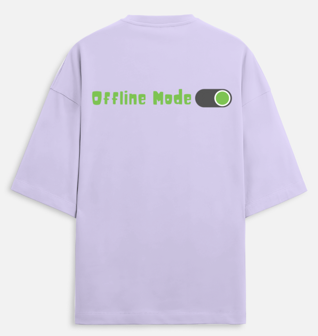 Offline Mode | Terry Oversized Tee |YR-TRY-D31