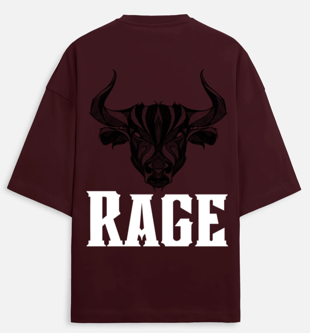 Rage| Terry Oversized Tee |YR-TRY-D34