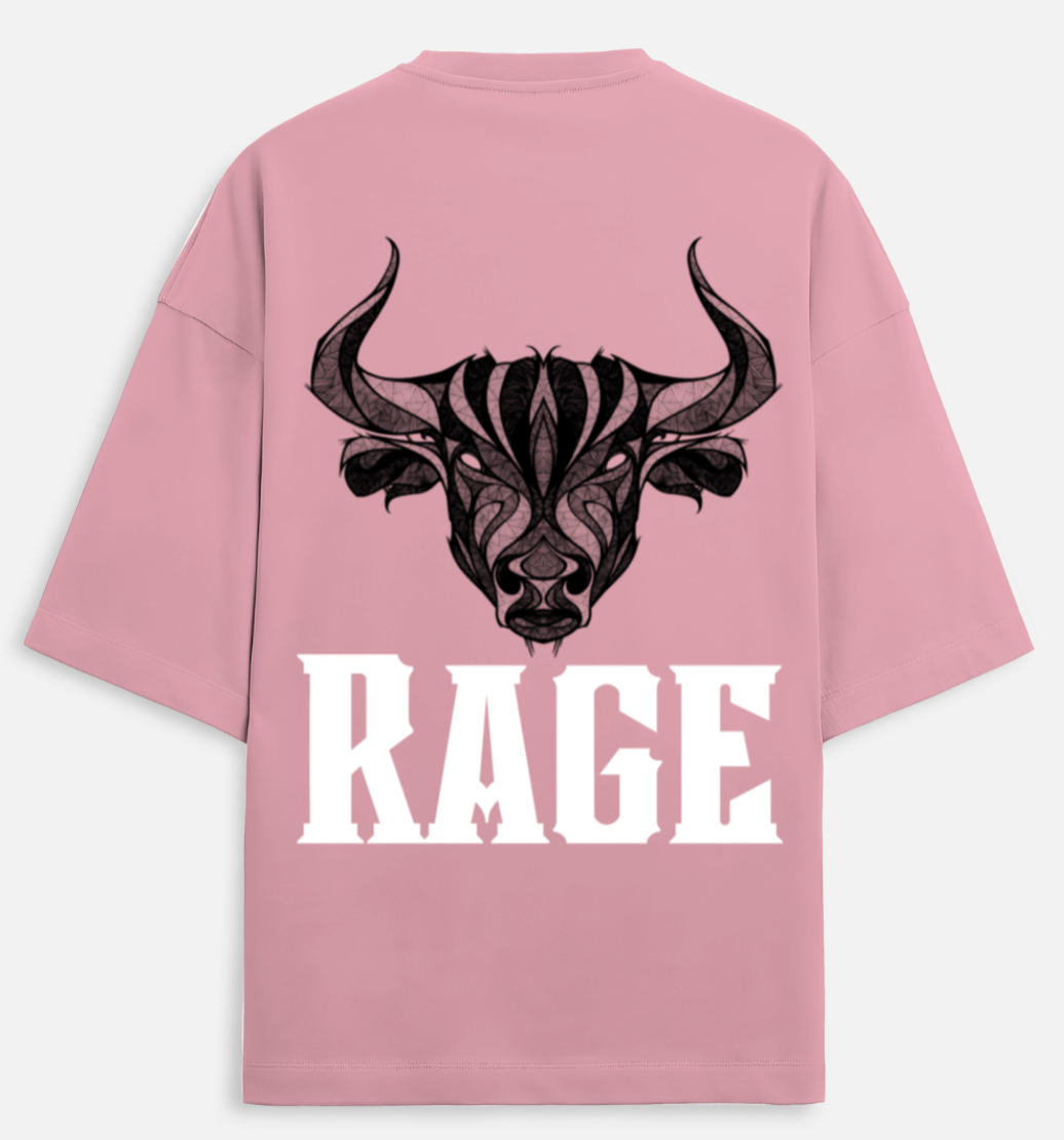 Rage| Terry Oversized Tee |YR-TRY-D34