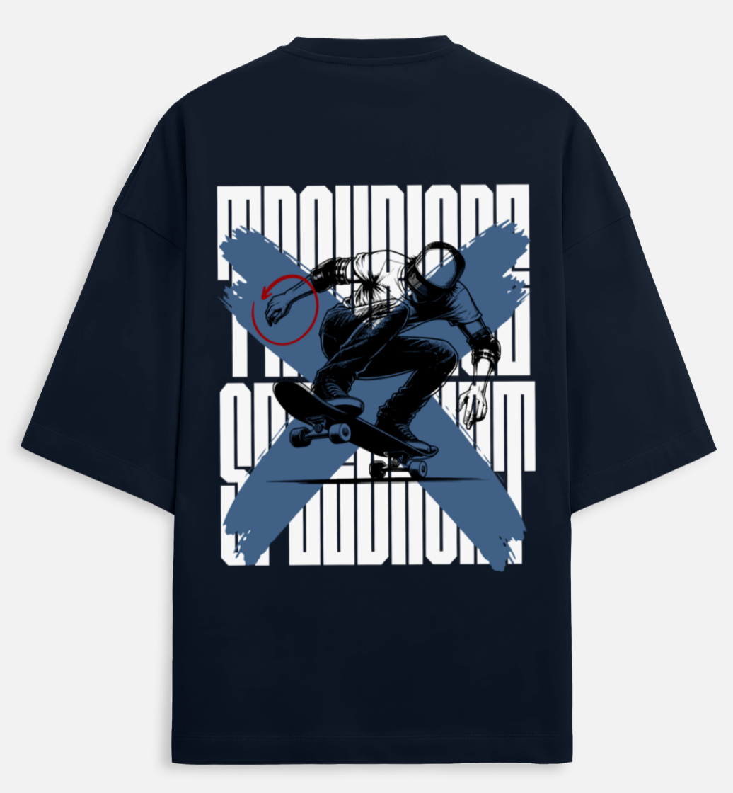 SkateB | Terry Oversized Tee |YR-TRY-D41