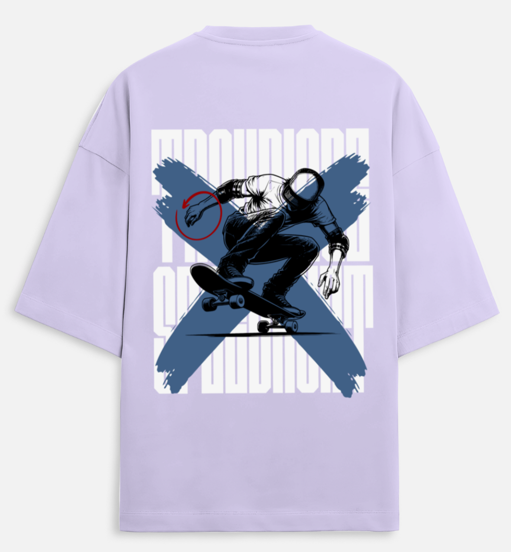 SkateB | Terry Oversized Tee |YR-TRY-D41