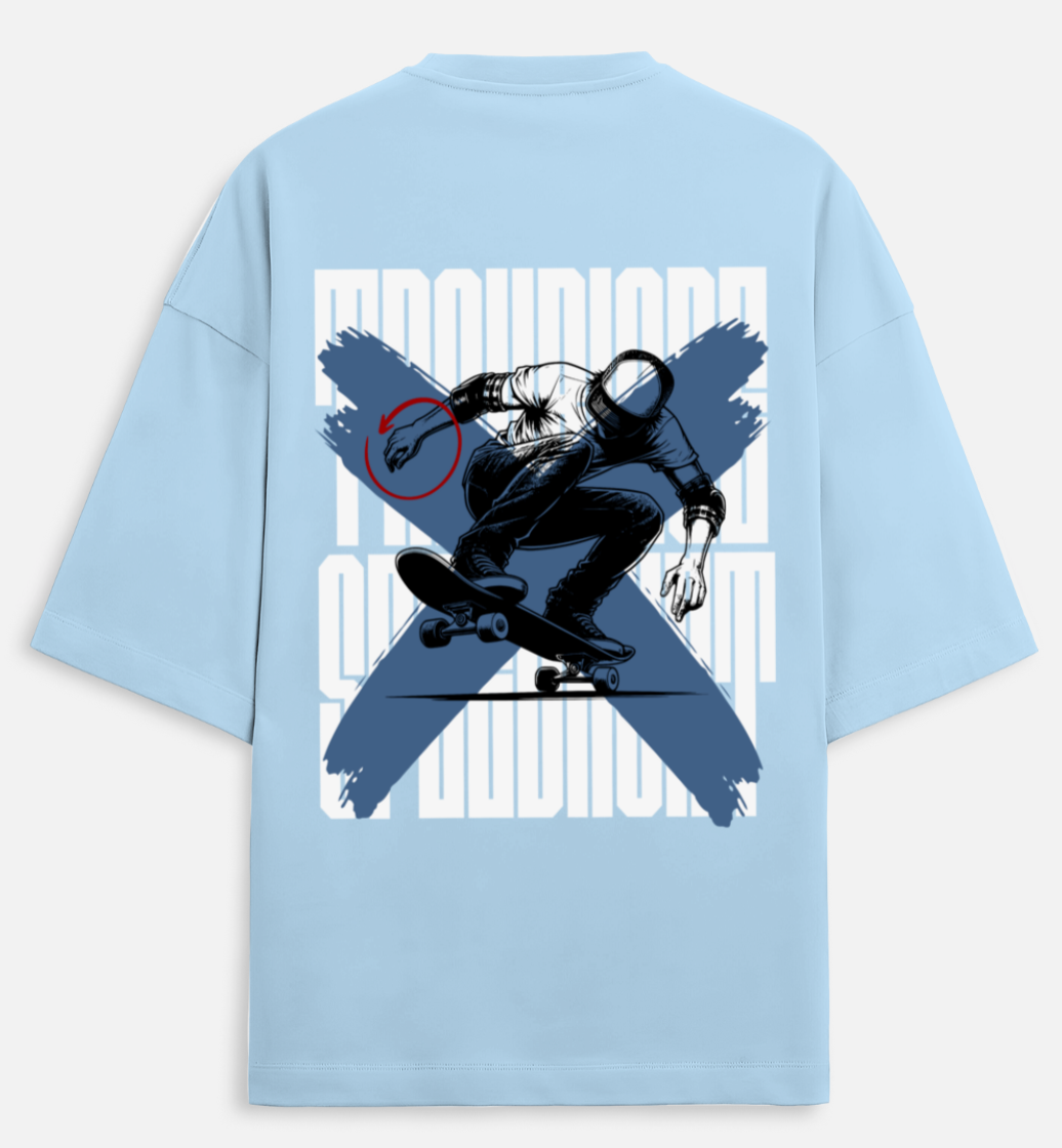 SkateB | Terry Oversized Tee |YR-TRY-D41