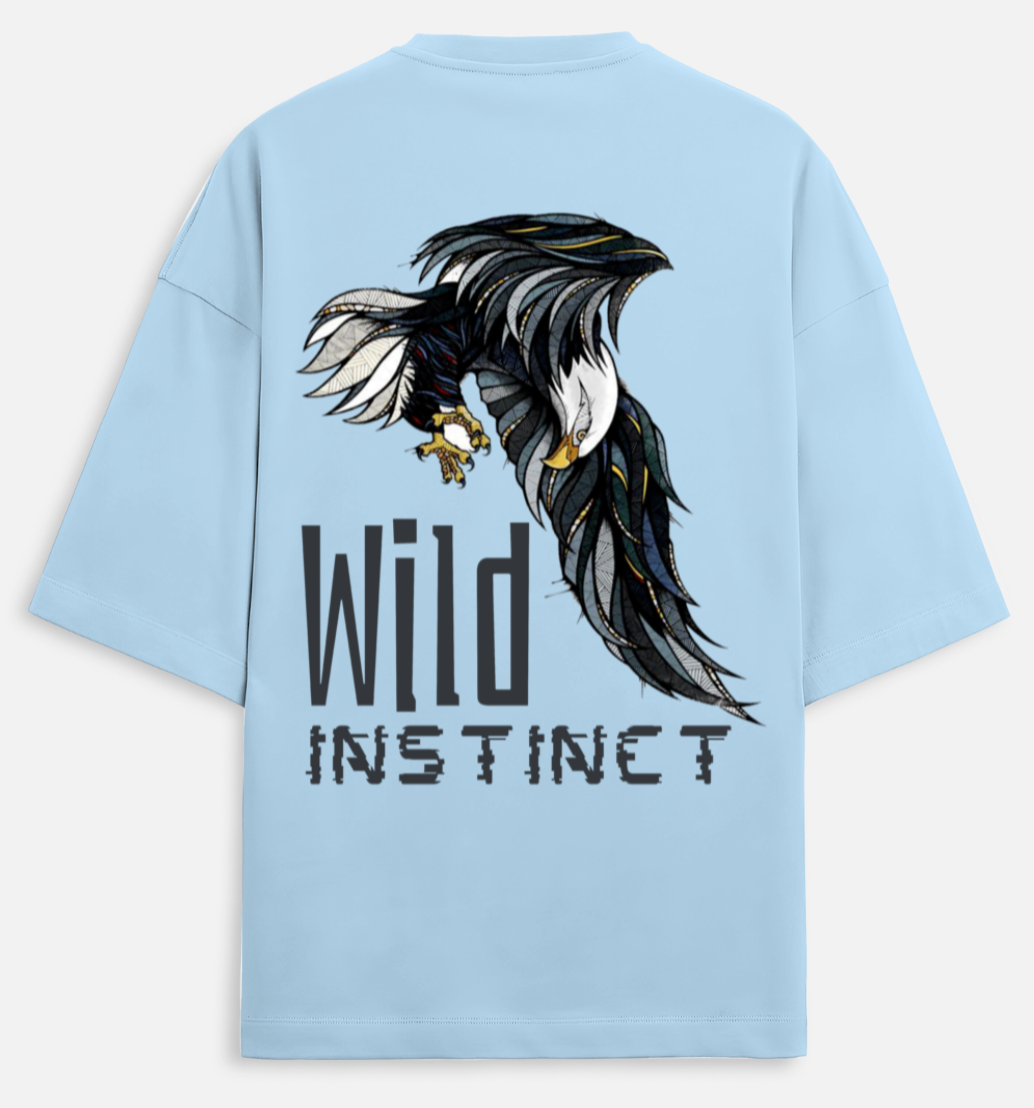 Wild Instinct | Terry Oversized Tee |YR-TRY-D43