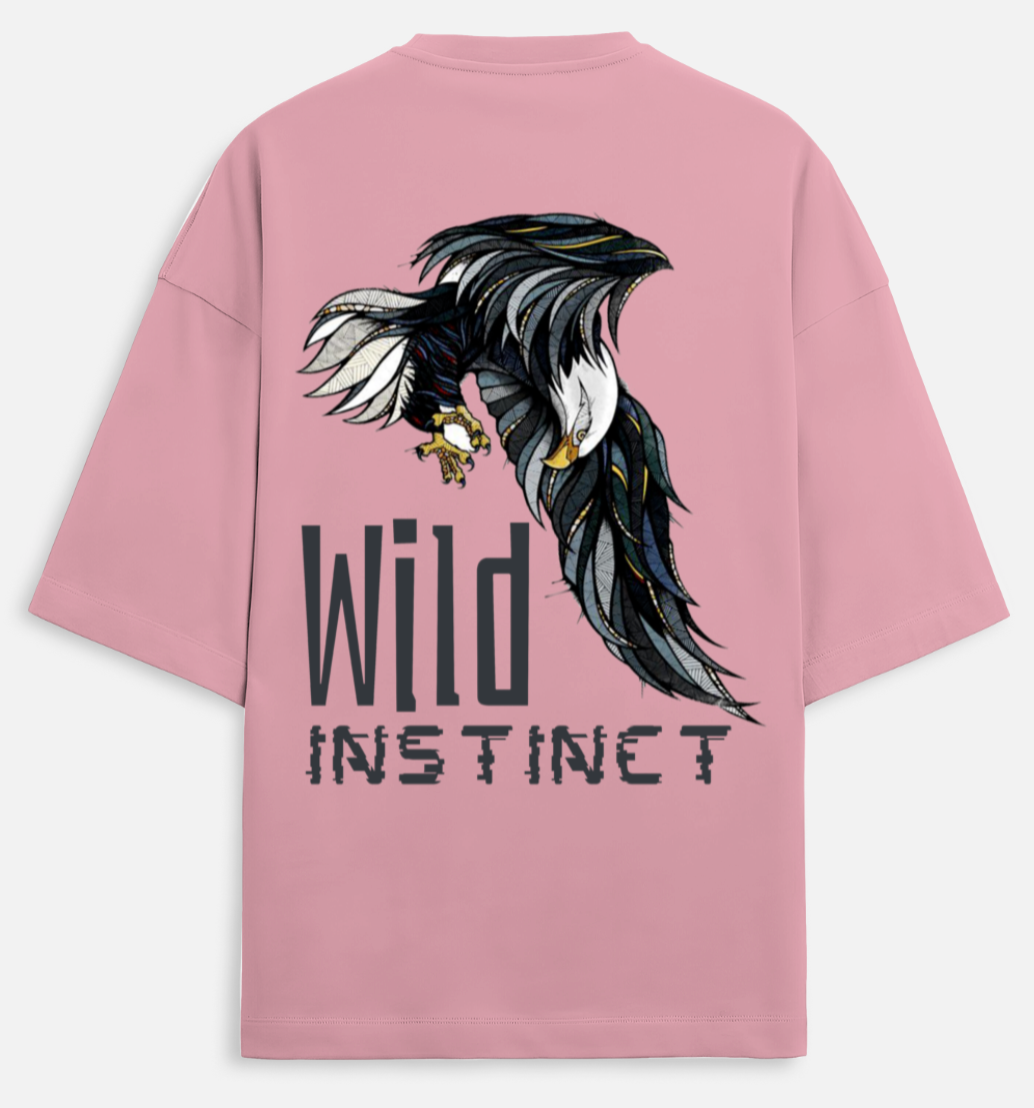 Wild Instinct | Terry Oversized Tee |YR-TRY-D43