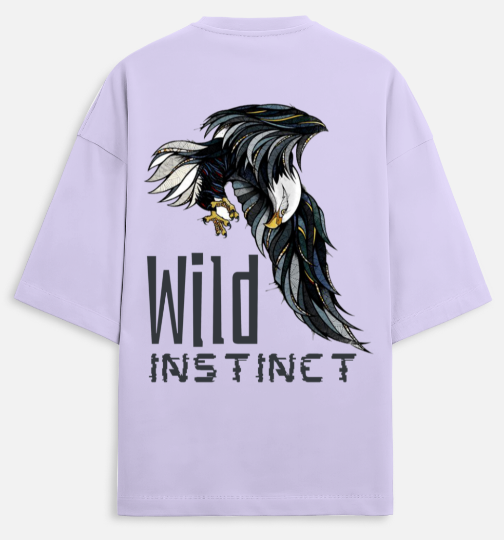 Wild Instinct | Terry Oversized Tee |YR-TRY-D43