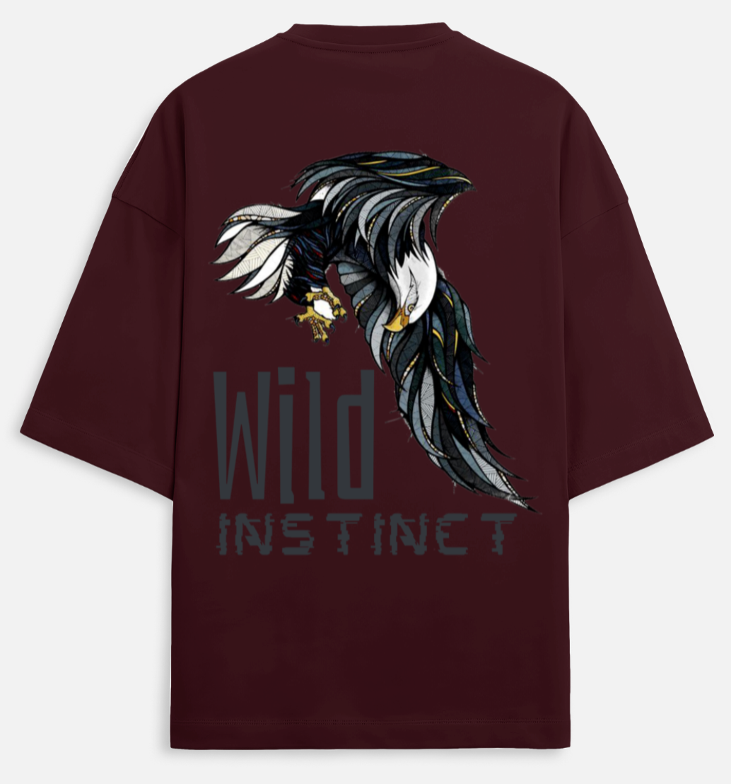 Wild Instinct | Terry Oversized Tee |YR-TRY-D43