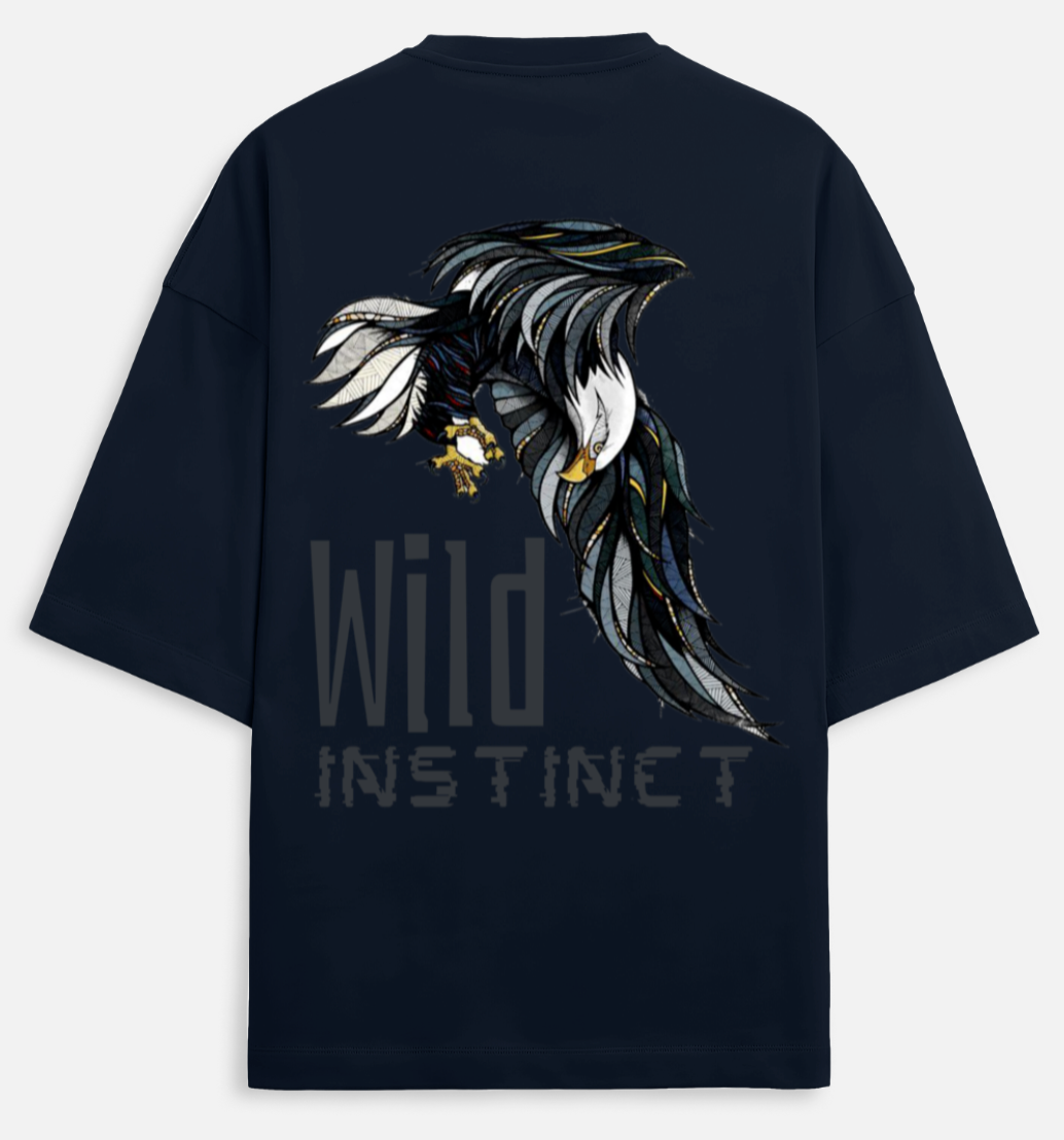 Wild Instinct | Terry Oversized Tee |YR-TRY-D43